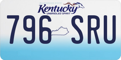 KY license plate 796SRU