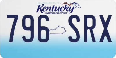 KY license plate 796SRX