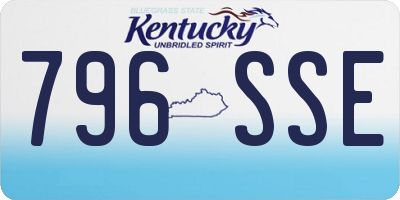 KY license plate 796SSE
