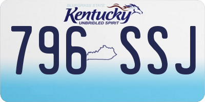 KY license plate 796SSJ