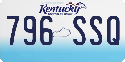 KY license plate 796SSQ