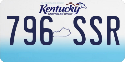 KY license plate 796SSR