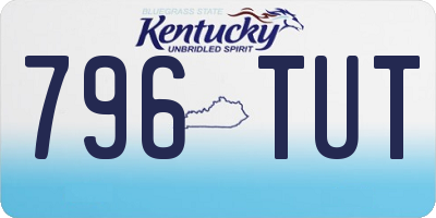 KY license plate 796TUT
