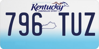 KY license plate 796TUZ