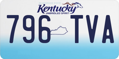 KY license plate 796TVA