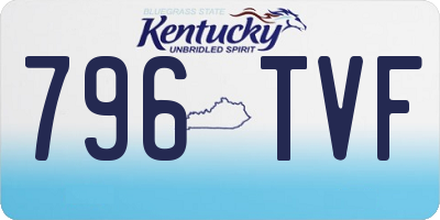 KY license plate 796TVF