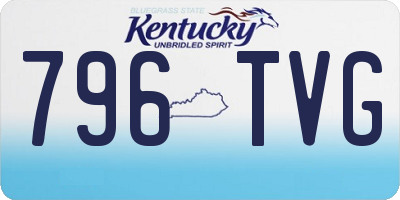 KY license plate 796TVG