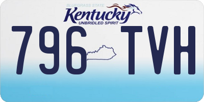 KY license plate 796TVH