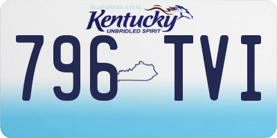 KY license plate 796TVI
