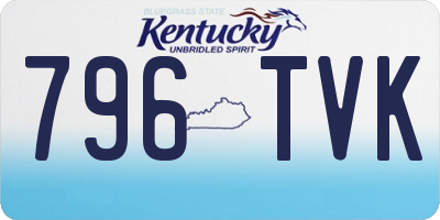 KY license plate 796TVK