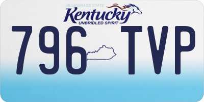 KY license plate 796TVP