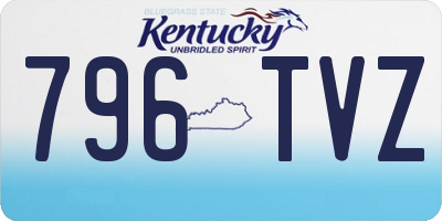 KY license plate 796TVZ