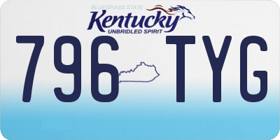 KY license plate 796TYG