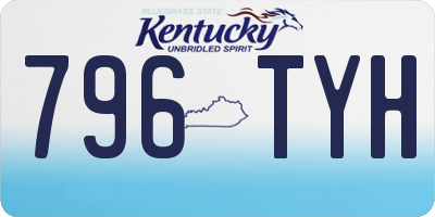 KY license plate 796TYH
