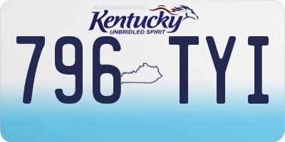 KY license plate 796TYI