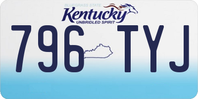 KY license plate 796TYJ