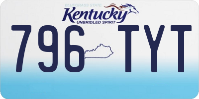 KY license plate 796TYT