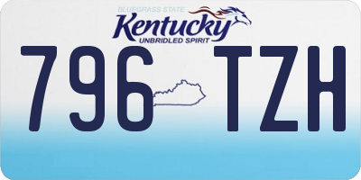 KY license plate 796TZH