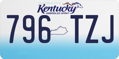KY license plate 796TZJ