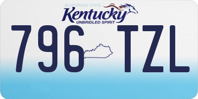 KY license plate 796TZL