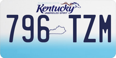 KY license plate 796TZM