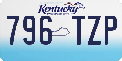 KY license plate 796TZP
