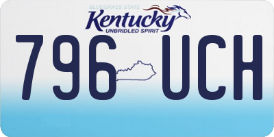 KY license plate 796UCH