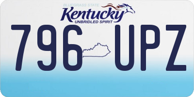 KY license plate 796UPZ