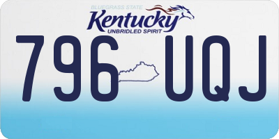 KY license plate 796UQJ