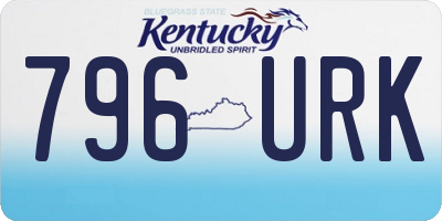 KY license plate 796URK