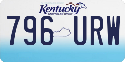 KY license plate 796URW