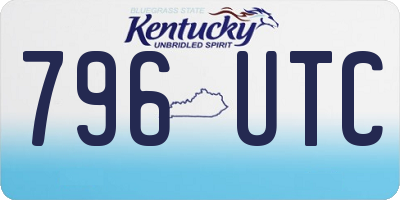KY license plate 796UTC