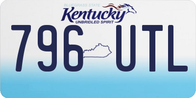 KY license plate 796UTL