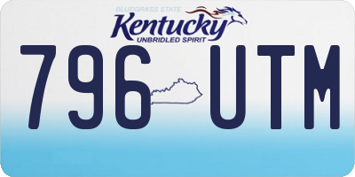 KY license plate 796UTM