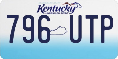 KY license plate 796UTP