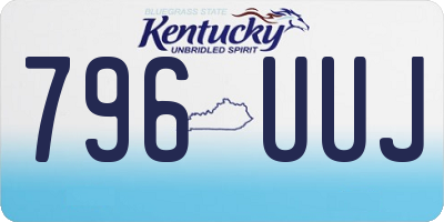KY license plate 796UUJ
