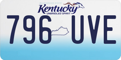 KY license plate 796UVE