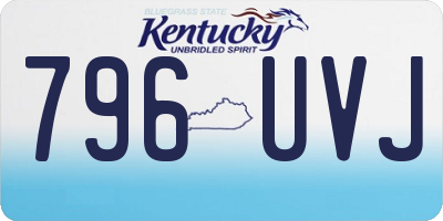 KY license plate 796UVJ