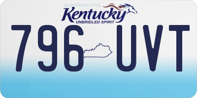 KY license plate 796UVT