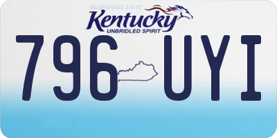 KY license plate 796UYI