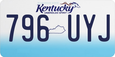 KY license plate 796UYJ