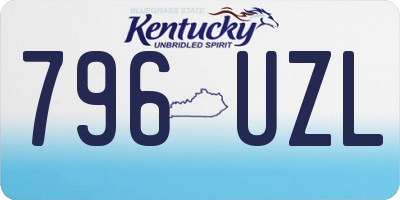KY license plate 796UZL