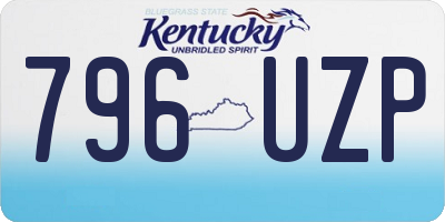 KY license plate 796UZP