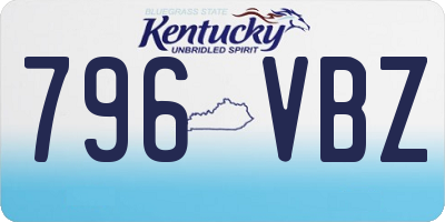 KY license plate 796VBZ