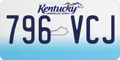 KY license plate 796VCJ