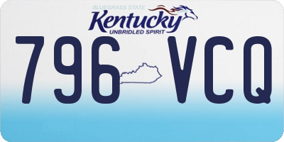 KY license plate 796VCQ