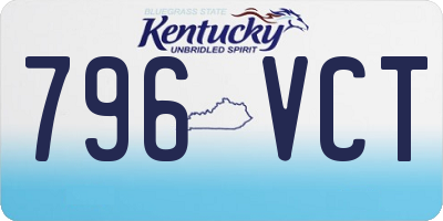 KY license plate 796VCT