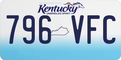 KY license plate 796VFC