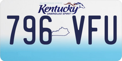 KY license plate 796VFU