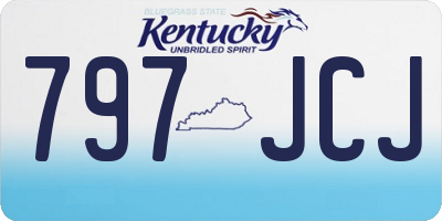 KY license plate 797JCJ